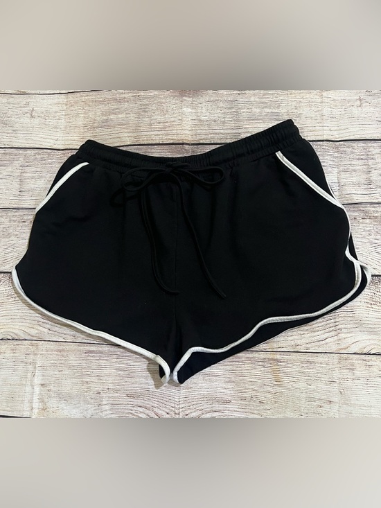 Pants - 🤎3/$10 Women's Black Drawstring Athletic Shorts with Contrast Trim Size XL